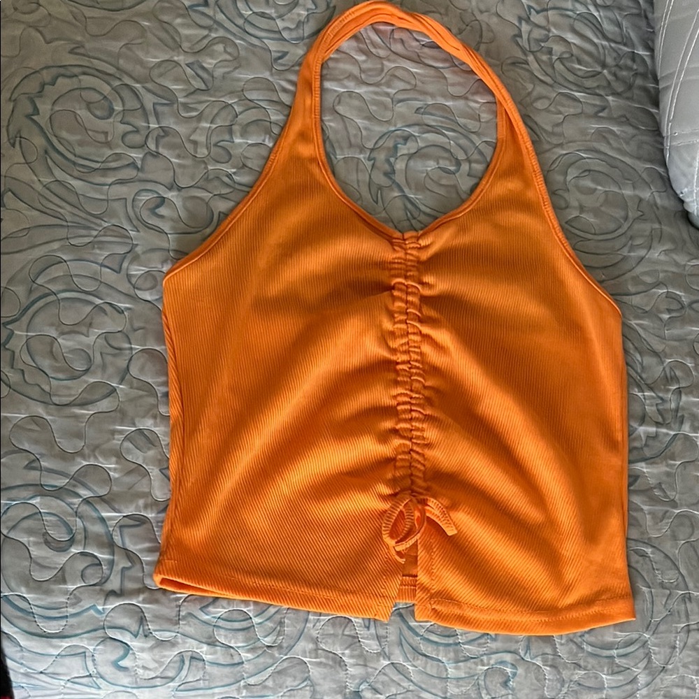 Orange Halter Top